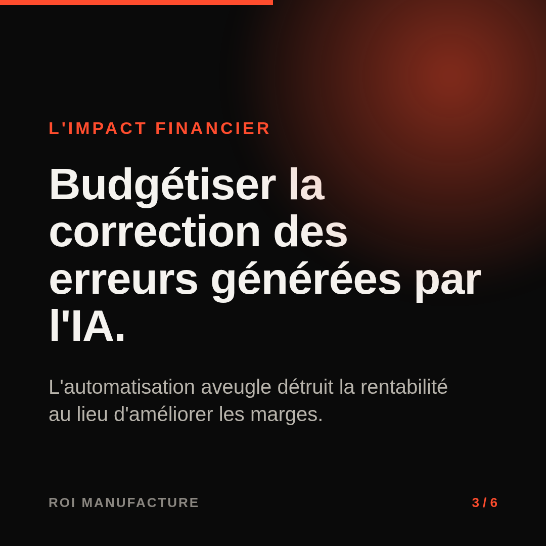 Budgétiser la correction des erreurs générées par l'IA.
