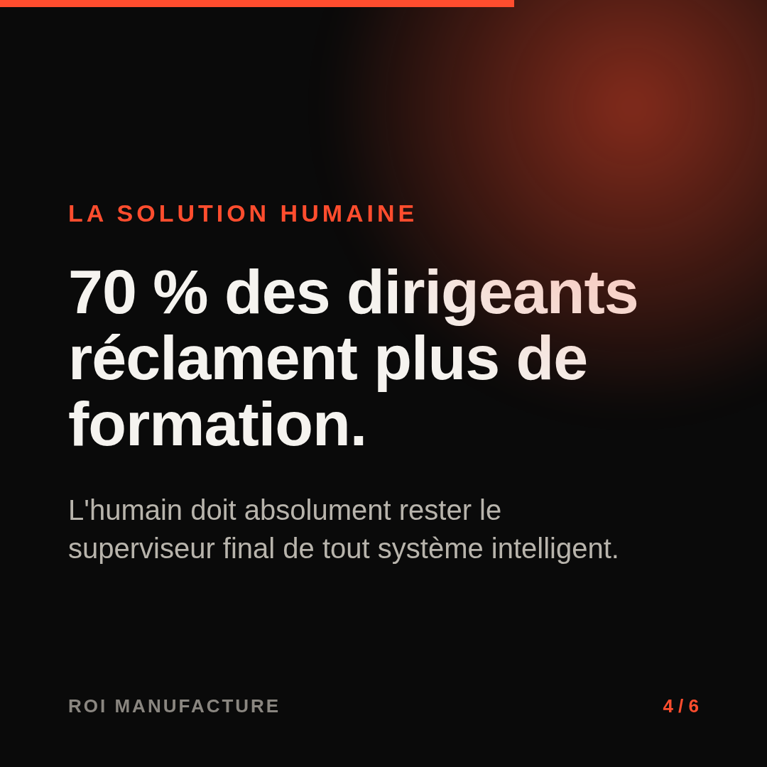 70 % des dirigeants réclament plus de formation.