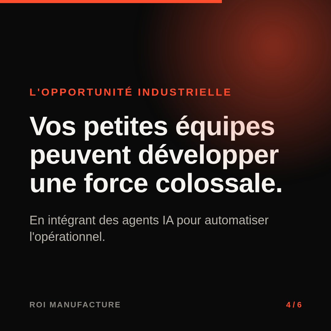 Vos petites équipes peuvent développer une force colossale.