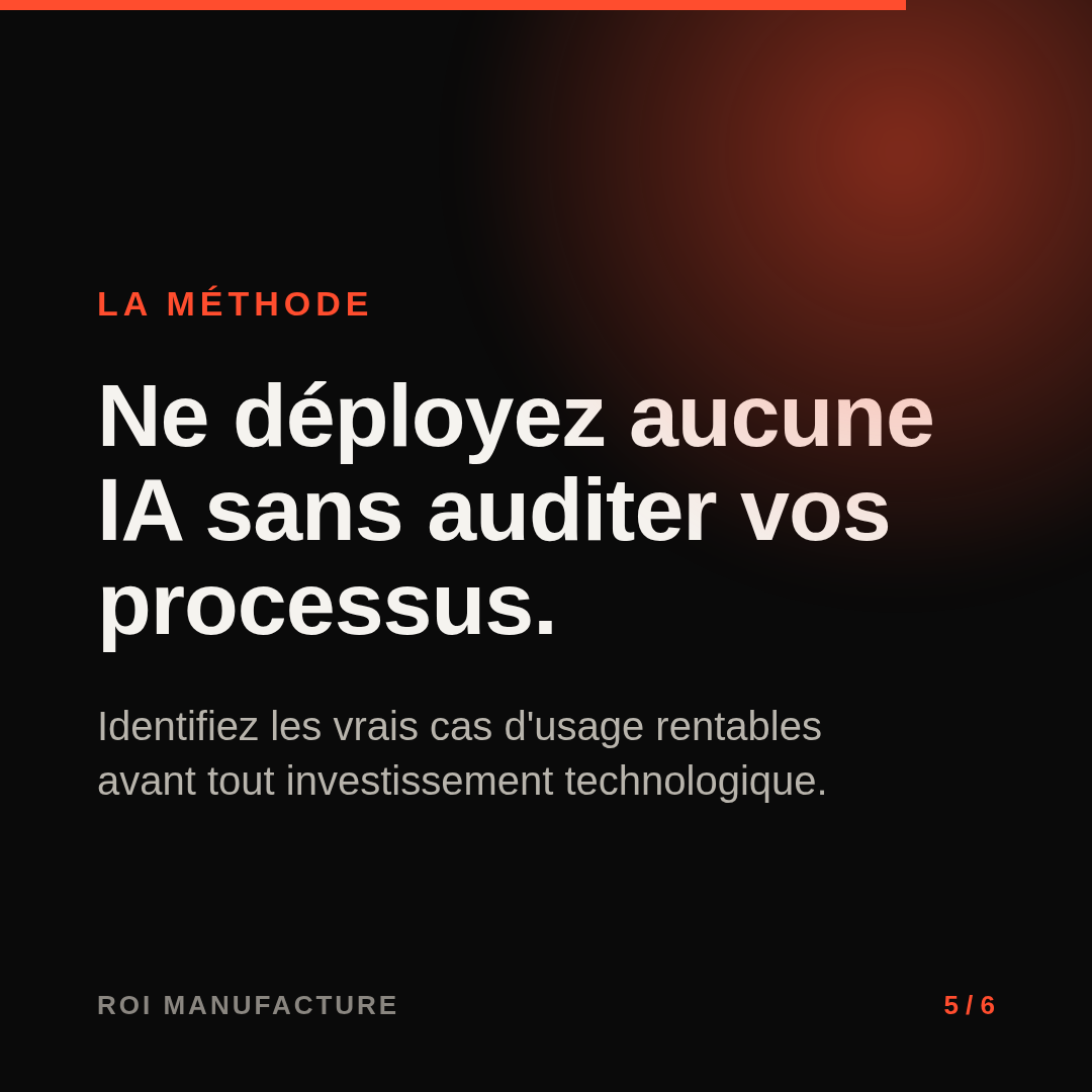 Ne déployez aucune IA sans auditer vos processus.
